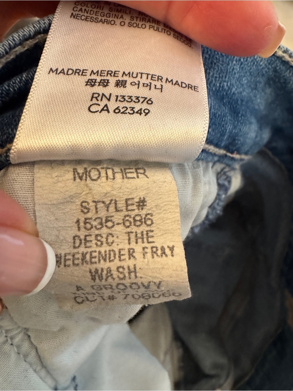 MOTHER The Weekender Fray Mid-Blue Bootcut Women’s Jeans 27 - Picture 6 of 6